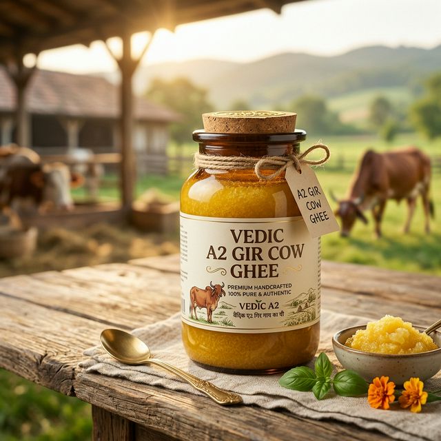 Vedic A2 Gir Cow Ghee - Hand Churned Bilona